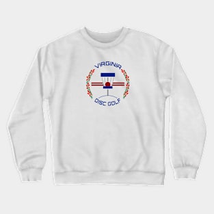 Virginia Disc Golf - State Flag Light Crewneck Sweatshirt